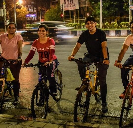 Mumbai Midnight Sea-Side Cycling
